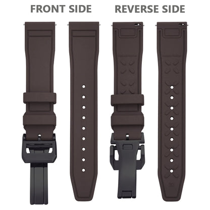 Bracelet en caoutchouc FKM 20mm 21mm 22mm pour montre IWC PILOT Portugal PORTOFINO, bracelet de plongée à libération rapide, montre connectée pour Huawei