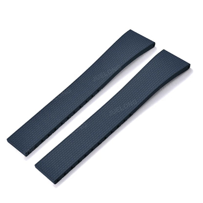 Delugs 20mm FKM Rubber CTS Watch Straps with Butterfly Buckle 4 Colors, Unique Texture, Quick Release for Brand Watches