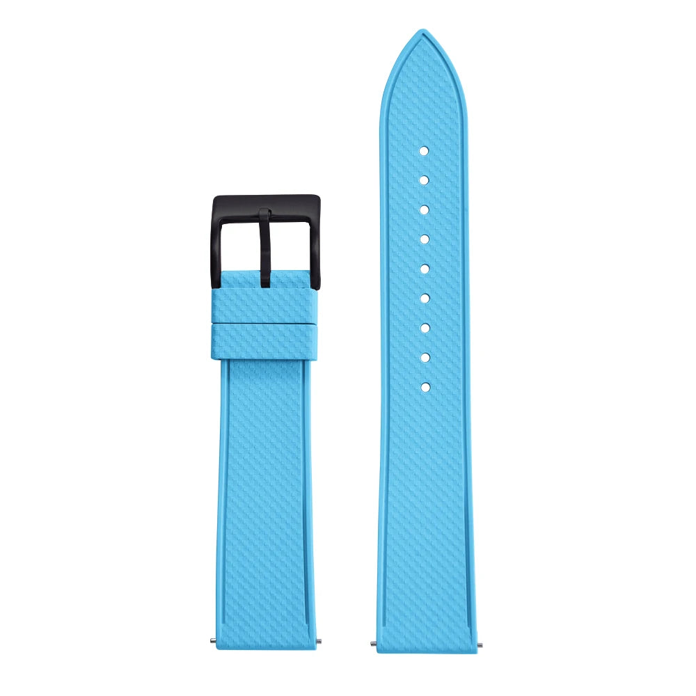 Premium FKM Rubber Watch Band 20mm 22mm Quick Release Diving Waterproof Watch Straps Soft Durable Unisex FPM Bracelets