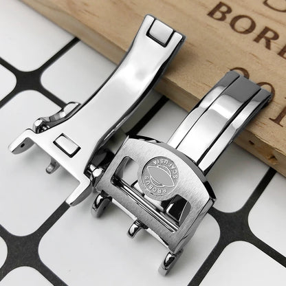 Fibbia deployante per orologio in acciaio inossidabile 316L, 18mm 20mm, adatta per IWC Big Pilot Spitfire, cinturino in pelle, chiusura deployante, strumenti gratuiti