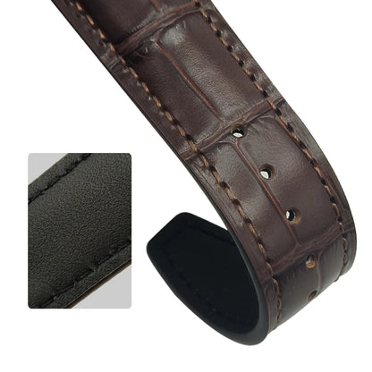 Curved end watch strap for IWC PILOT Portugieser Portofino 20mm 21mm 22mm genuine calfskin watchband high quality cowhide strap