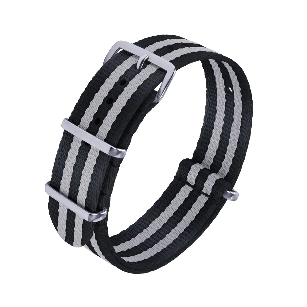 Nouveau Sangles de ceinture de sécurité en Nylon 20mm 22mm Type universel sport pour nouveau matériel bracelets de montre en Nylon Oula