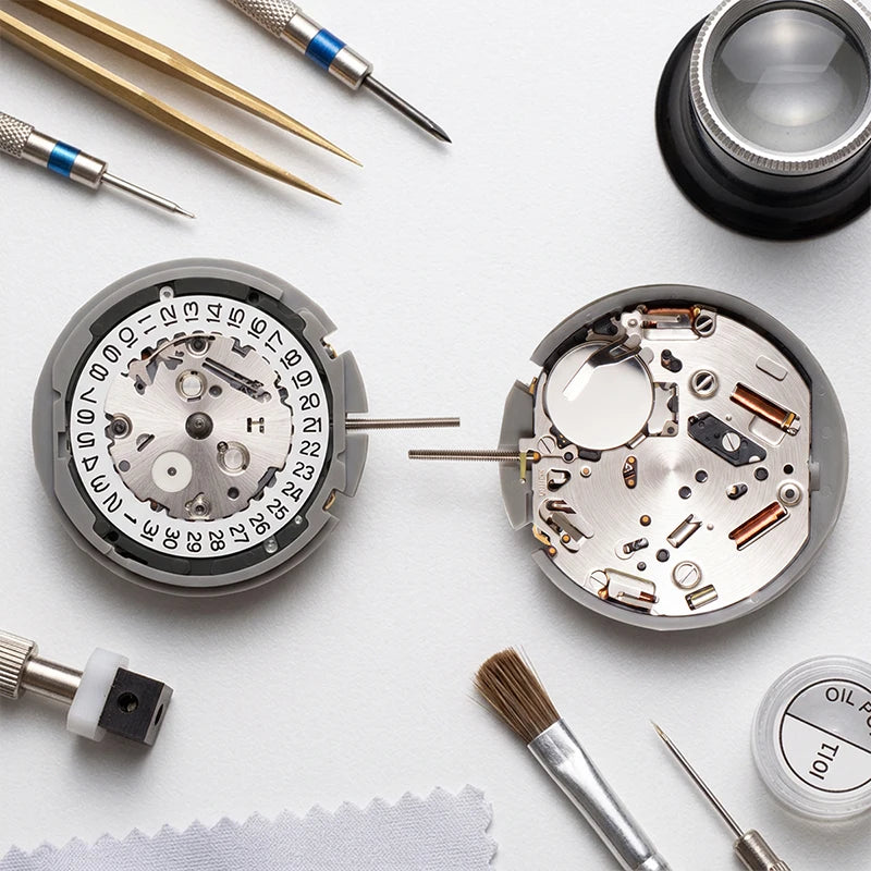 New original Japanese YM92 movement spare parts, YM92A quartz movement, white calendar, 3-hand watch accessories