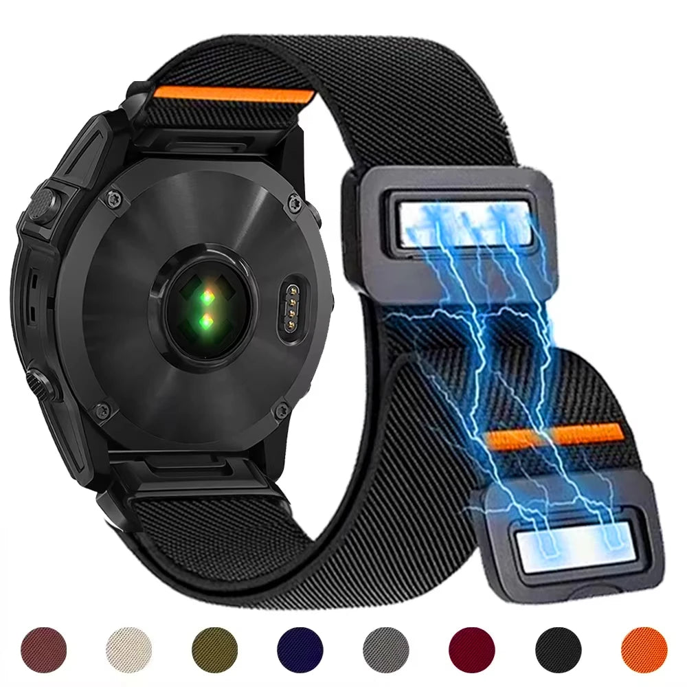 Magnetic Bracelet for Garmin Fenix 8 7 Pro 7S 6X 6 5X 5Plus Venu3 Tactix 7 22mm 26mm, Quick Release Strap, Garmin Fenix 8 Strap
