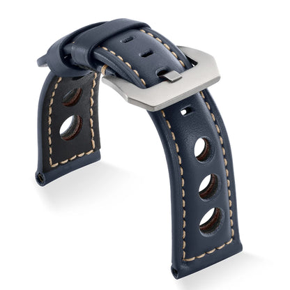 Bracelets de montre en cuir véritable 20mm 22mm 24mm 26mm, noir, bleu, marron, vintage, pour femmes et hommes