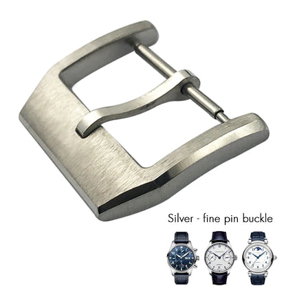 Fibbia deployante per orologio in acciaio inossidabile 316L, 18mm 20mm, adatta per IWC Big Pilot Spitfire, cinturino in pelle, chiusura deployante, strumenti gratuiti