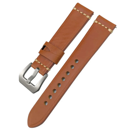 Handmade Quick Release Cowhide Watch Strap, 19mm 20mm 21mm 22mm 23mm 24mm, for Panerai Citizen Seiko TIMEX Oris IWC