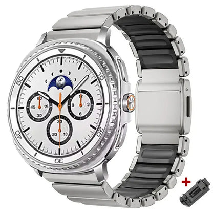 Metal Bracelet for Samsung Galaxy Watch 8 40mm 44mm 8 Classic 46mm, Magnetic Buckle Strap for Galaxy Watch 7 Ultra 2025 47mm