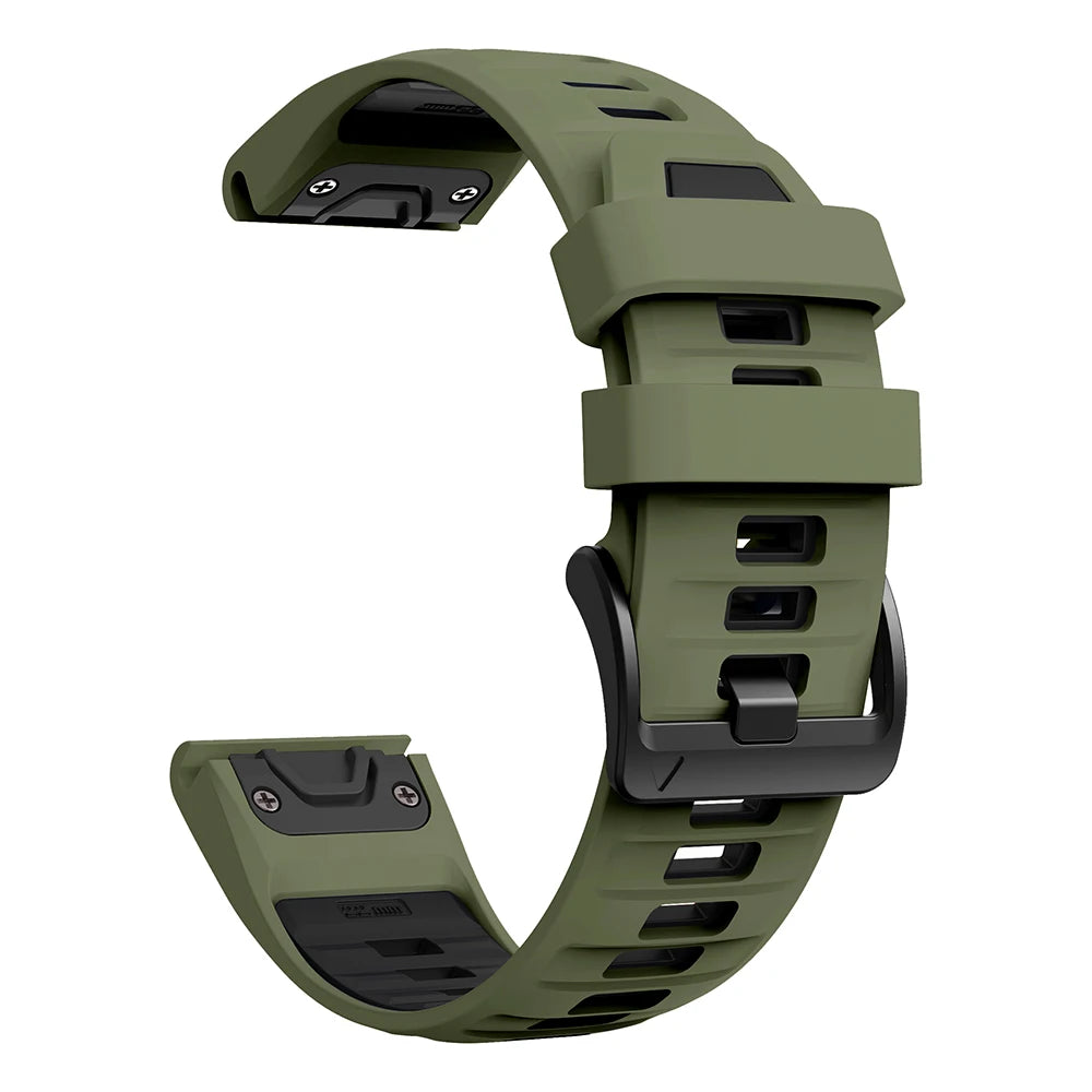 Bracelet de montre en silicone 22 mm 26 mm pour Garmin Fenix 8Pro 7 7X 6X Pro 5X Plus Epix Gen2 Enduro 3 2, bracelet souple à libération rapide QuickFit