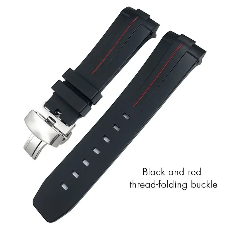 Cinturino per orologio in gomma, 22mm 24mm 21mm 23mm, per SEIKO 5 SKX Citizen Longines HUAWEI Rolex DEEPSEA, braccialetto sportivo impermeabile in silicone