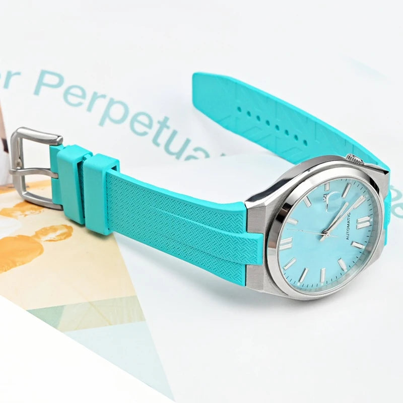 FKM Bracelet de montre en caoutchouc fluoré pour Citizen TSUYOSA Collection NJ0150 NJ0151ME bracelets de montre en Silicone hommes femmes Bracelet coloré