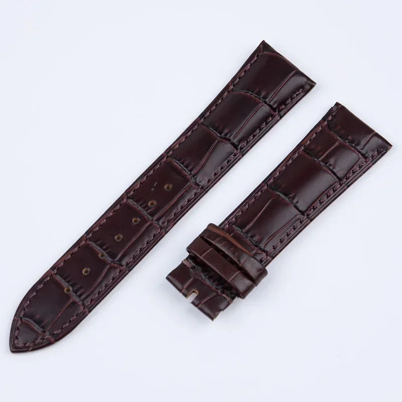 High Quality Leather Watch Strap for Patek Philippe, PP Pin Buckle, 19mm, 20mm, 21mm, 22mm, Crocodile Pattern for Men, 5146 5270