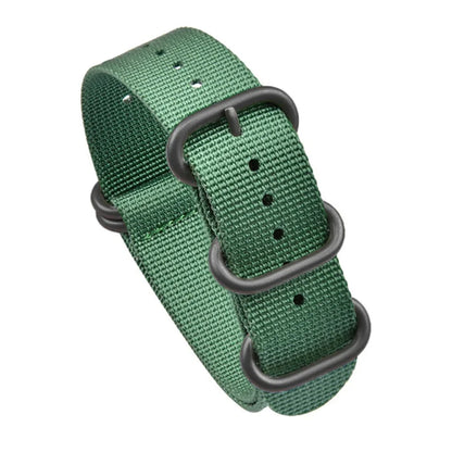Bracelet en Nylon Noir de Haute Qualité pour Homme, Accessoire de Plongée à Rayures Militaires, pour Montre DW SeATM, 20mm 22mm