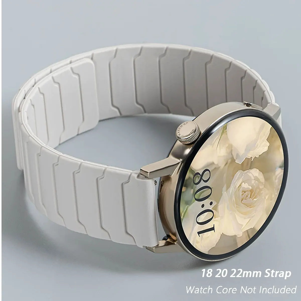 Magnetic Strap for Samsung Galaxy Watch 7 6 5 4 3, Silicone Band for Huawei Watch GT5/4/3Pro Redmi Watch 5 3 Active Lite 20 22mm