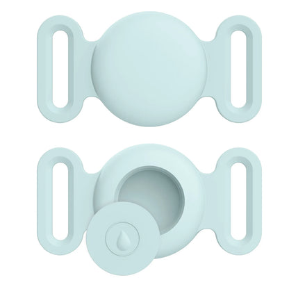 Coque en silicone souple avec porte-clés pour Apple Airtag, collier de chien et de chat, housse de protection anti-rayures pour étiquettes d'air, sacs à dos de bagages