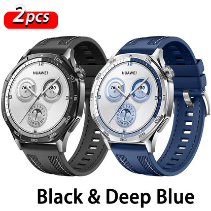 Bracelet en Nylon officiel de 22mm pour montre HUAWEI GT 6 5 4 46mm/montre 4 5 6 Pro/GT 6 5 3 2 Pro, Bracelet en Silicone Composite de 46mm