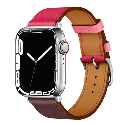 Bracelet de montre en cuir pour bracelets de montre Apple 46mm 44mm 41mm 45mm 38-42mm 40mm 49mm bracelet iWatch série 10-Ultra 9-8-7-SE-6-5-4-3