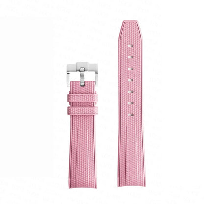 Bracelet de montre en caoutchouc et Silicone, 20mm, pour Omega X Swatch Joint MoonSwatch, pour Seamaster 300, pour hommes et femmes, extrémité incurvée