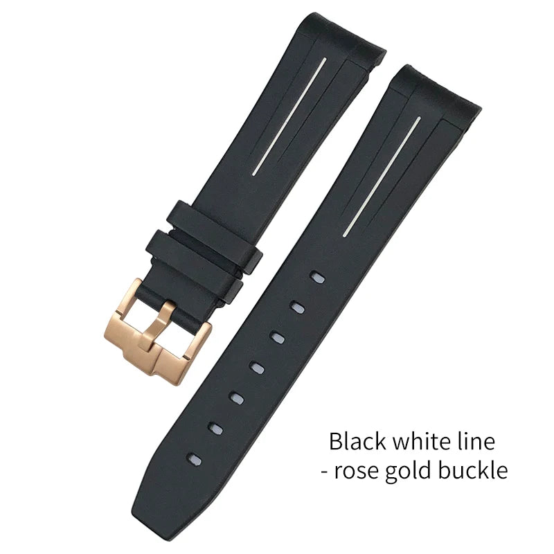 Bracelet de montre pour Rolex Submariner en caoutchouc - Premium