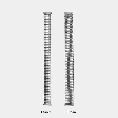 14mm 16mm Stainless Steel Watch Band Elastic Bracelet NOS Vintage