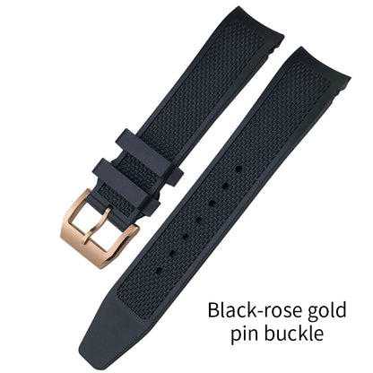 High Quality Rubber Watch Strap 19mm 20mm for IWC Pilot Watches Mark XVIII Black Blue Waterproof Silicone Bracelet Sport Straps