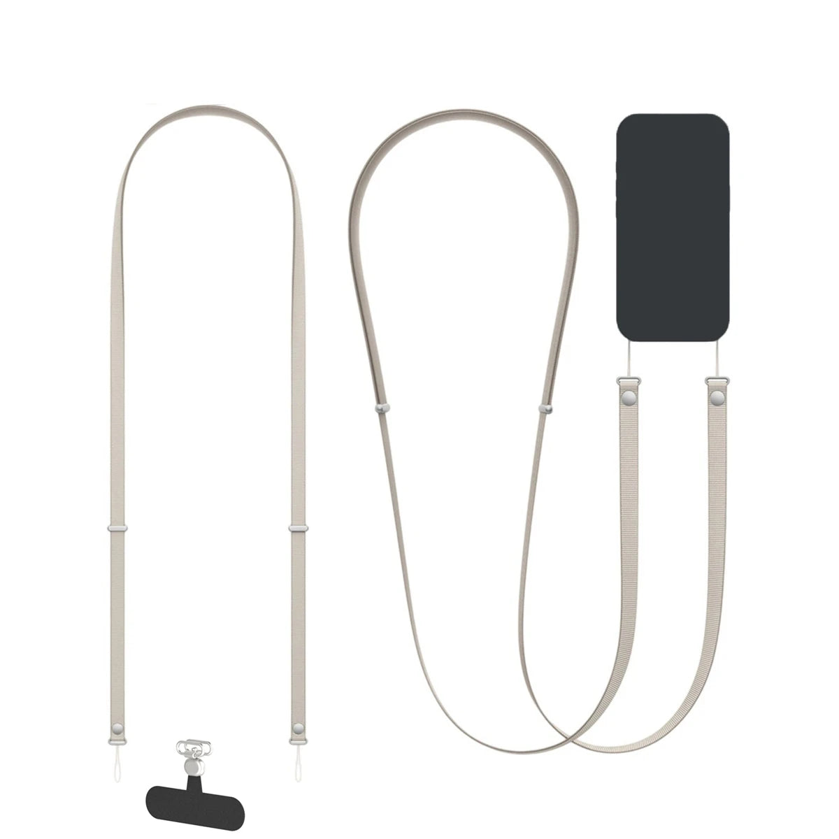 Cinghia magnetica a tracolla per custodia del telefono, cordino da collo regolabile, cordino multifunzionale con giunto universale per tutti i telefoni