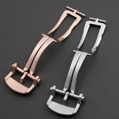 Accessoires universels, boucle pliante en acier inoxydable pour Breitling, bracelet en caoutchouc, cuir, nylon, fermoir de sécurité pour bracelet de montre de 20mm