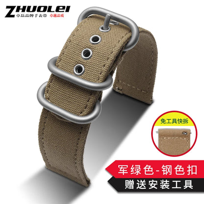 Waterproof Nylon Canvas Watch Strap for Men's Watch Band for Timex Tissot Speed Hamilton Watchband 18mm 20mm 22mm 24mm