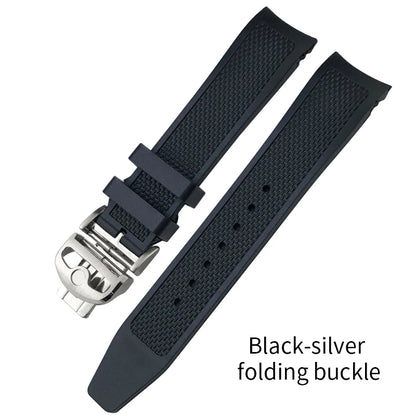 High Quality Rubber Watch Strap 19mm 20mm for IWC Pilot Watches Mark XVIII Black Blue Waterproof Silicone Bracelet Sport Straps