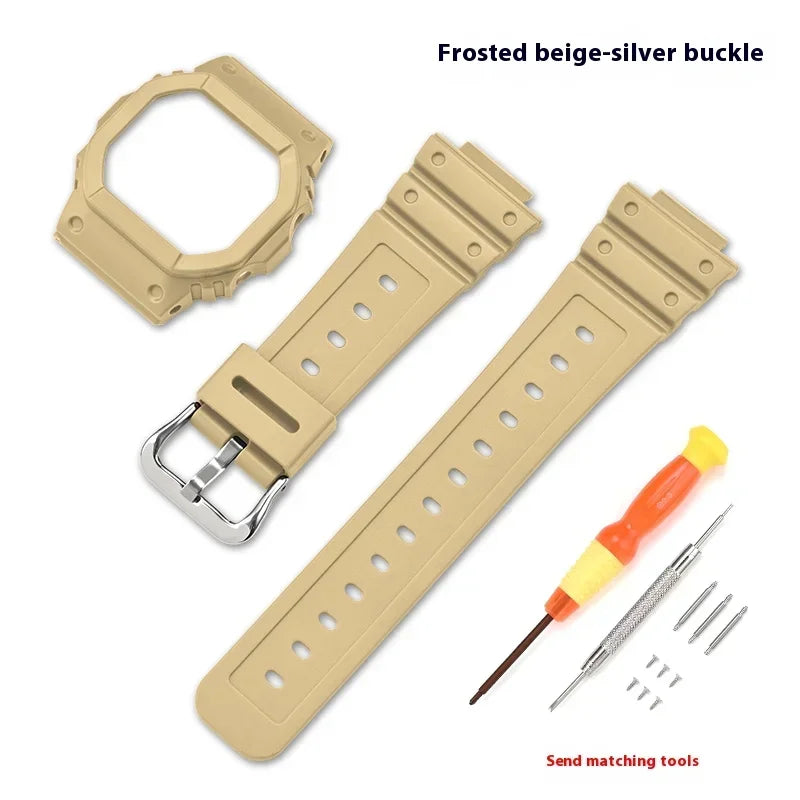 Étui de Bracelet en résine de caoutchouc pour Casio g-shock DW-5600 GW-M5610 GW-B5600 G-5600 hommes femmes Bracelet de remplacement accessoires de montre
