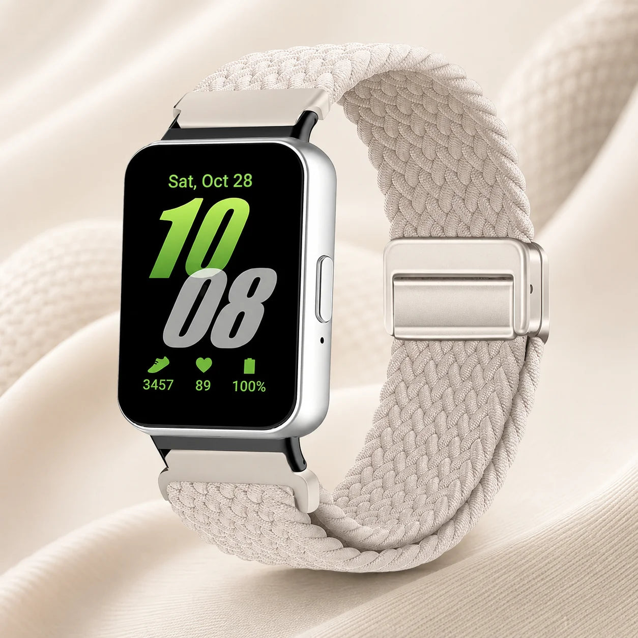 Cinturino intrecciato Solo Loop per Samsung Galaxy Fit 3, accessori, cinturino di ricambio sportivo regolabile in nylon per bracciale Galaxy Fit3