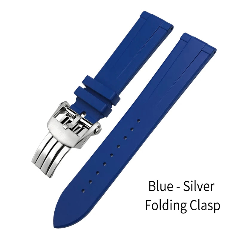Bracelet de montre en caoutchouc fluoré FKM à dégagement rapide, 21mm 22mm, pour Breitling Navitimer Avenger Superocean, bracelet de montre souple coloré