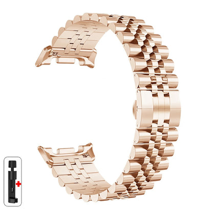 Luxury Stainless Steel Strap for Samsung Galaxy Watch 8 Classic 46mm, Metal Bracelet for Galaxy 8 40mm 44mm, Men's Watchband