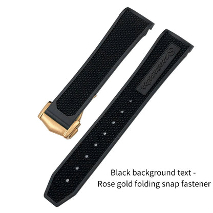 Soft Rubber and Silicone Watch Strap, 19mm 21mm 20mm 18mm, for Omega Speedmaster Seamaster 300 Sport Watch, Black and Blue Bracelets