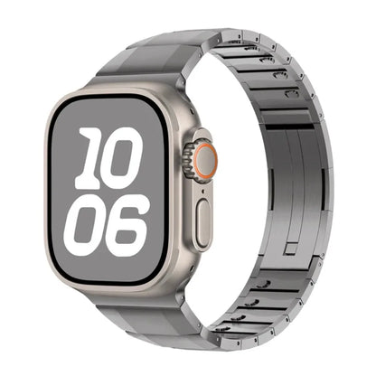 Bracelet de luxe en acier inoxydable pour Apple Watch Ultra 2 10 9 8 7 6 5 4, bracelet en métal pour iWatch 40mm 41mm 42mm 45mm 46mm 49mm