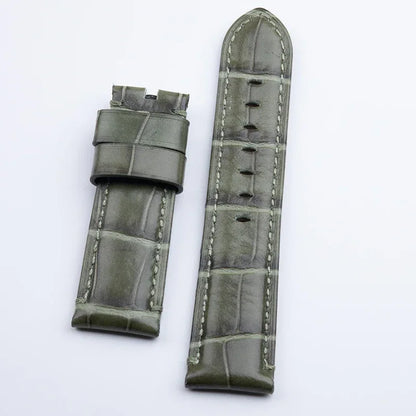 Accessoires universels, bracelet de montre en cuir de veau souple en bambou, 20/22/24mm, pour Tudor/TISSOT/Huawei/IWC/Omega, ceinture pour bracelet Panerai
