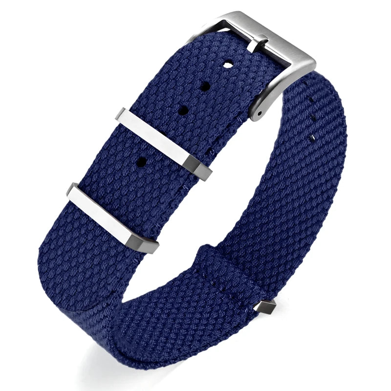 Premium Quality Linen NATO Strap, 20mm 22mm, for OMEGA SEIKO, Sport Woven Nylon Watch Band, Soft Replacement Strap for Men and Women