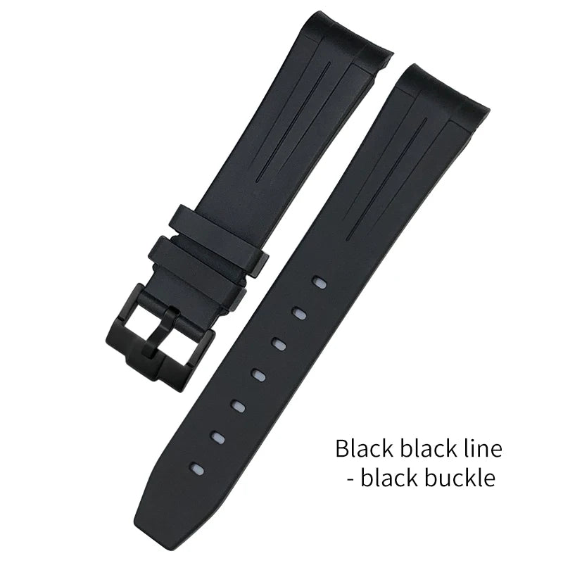 Bracelet de montre pour Rolex Submariner en caoutchouc - Premium