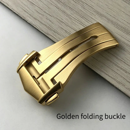 High Quality Deployment Watch Clasp, 18mm, Solid Steel Replacement Buckle, compatible with Omega Seamaster 300 AT150 Speedmaster