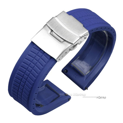 Bracelets de montre en Silicone à dégagement rapide, 20mm 22mm 24mm, pour Samsung, Seiko hommes, bandes de Sport en caoutchouc, Bracelet universel