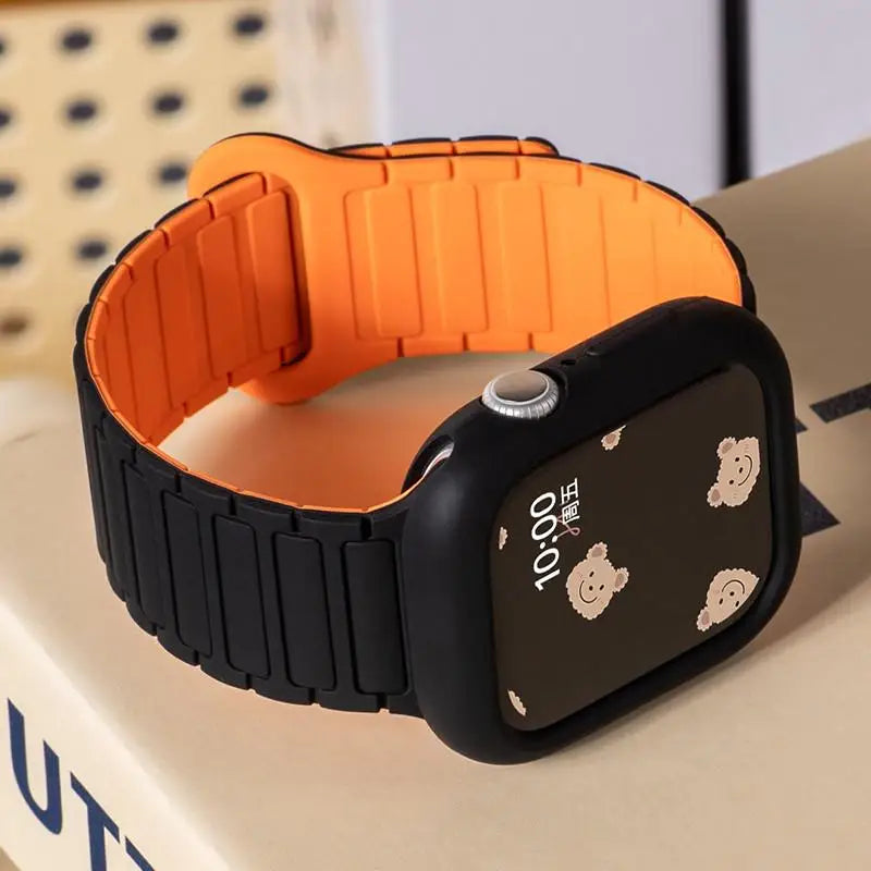 Magnetic loop + silicone case + adjustment tool for Honor Choice ROSSINI 2i smartwatch strap