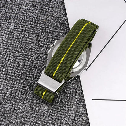 18mm 20mm 22mm 24mm Parachute élastique en Nylon Bracelet de montre hommes Sport de plein air militaire ceinture de sécurité Bracelet accessoires