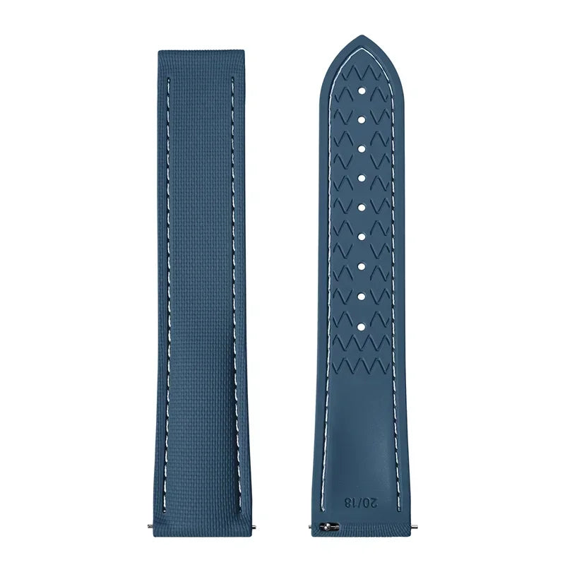 Cinturino in gomma fluorurata per Omega Seamaster 20mm 21mm 22mm FKM, cinturino universale a sgancio rapido, accessori per Rolex e Tudor