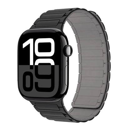 Correa con hebilla magnética para relojes Apple de 46 mm, 44 mm, 40 mm, 45 mm, 41 mm, 42 mm, correa de silicona para iWatch serie 11, 10, 9, 8, 7, 6, SE, Ultra 3