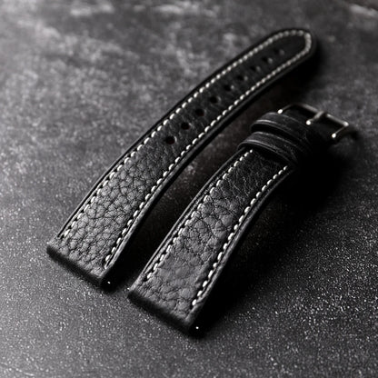 Bracciale in pelle di vacchetta fatto a mano, 18 19 20 21 22MM, cinturino morbido in vera pelle a sgancio rapido da uomo, stile vintage, vera pelle italiana