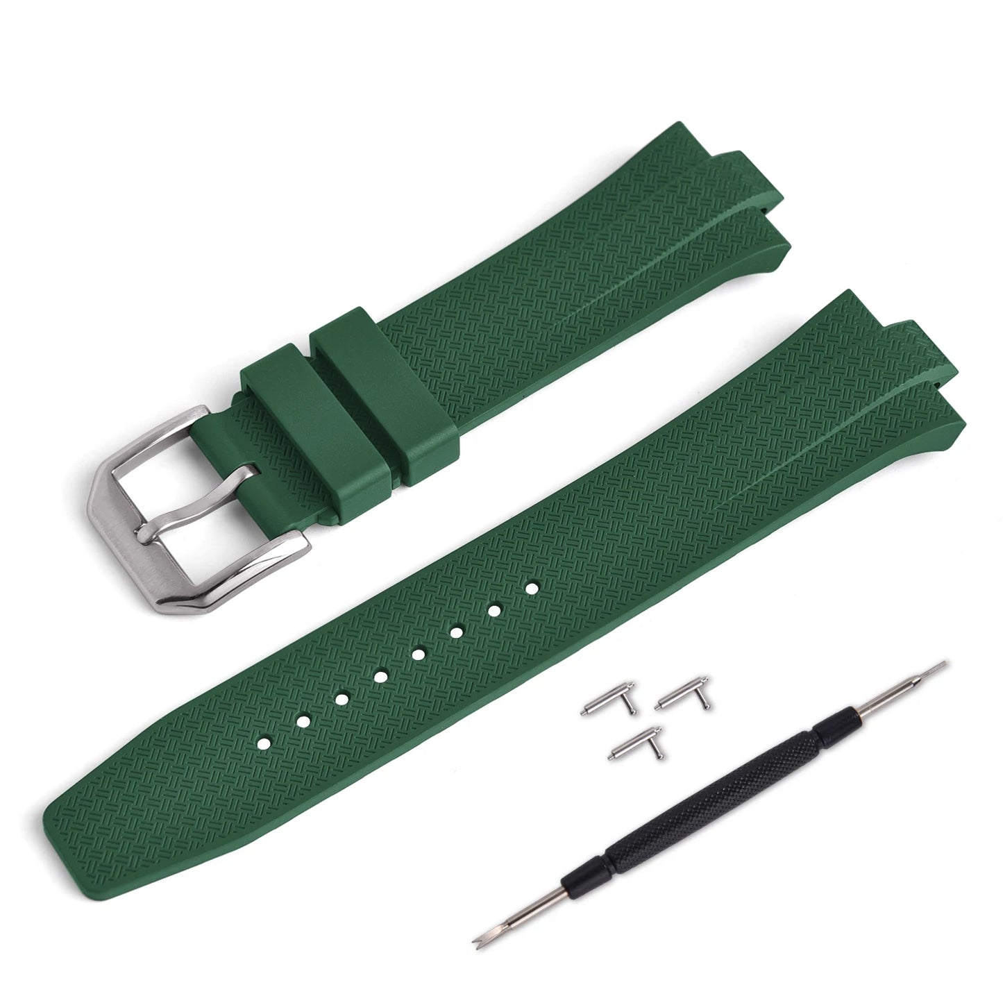 Nuovo cinturino in gomma fluorurata da 9 mm per Citizen NJ0150 NJ0151 ME Series FKM con estremità convessa a sgancio rapido