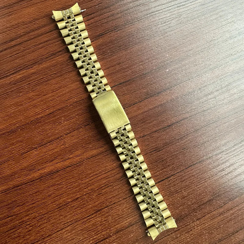 For Rolex DATEJUST Solid Metal Watch Bracelet Jubilee Business Bracelet with Curved End in Stainless Steel 17mm18mm19mm20mm21mm22