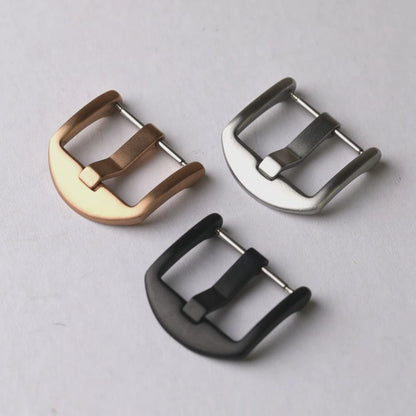 Matte 304 Stainless Steel Buckle, 18 20 22 24 26MM, Genuine Leather Rubber Watch Strap Buckle, Watch Accessory Buckle