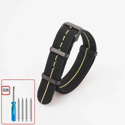 Cinturino per orologio NATO, paracadute in nylon elastico