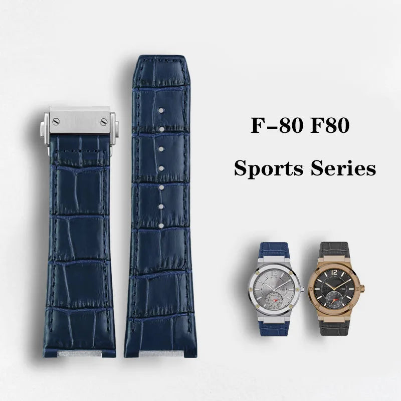 Per Ferragamo F-80 F80 Serie fuori Braccialetto dell'orologio in vera pelle Cinturino in pelle bovina Orologio specifico JONotch 26mm Blu Marrone Nero